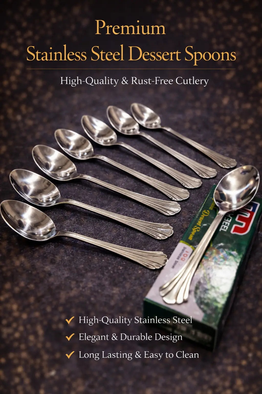 Stainless Steel Spoon Set (12 Pcs)