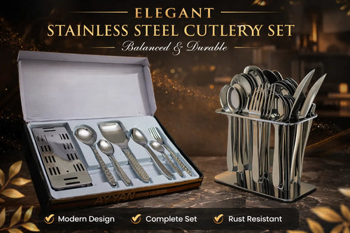 29-Pcs Cultery Set with Stand
