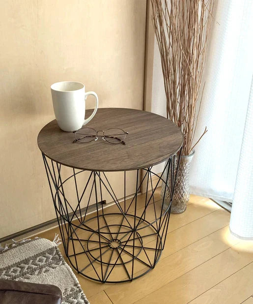 Portable Coffee Table & Bin