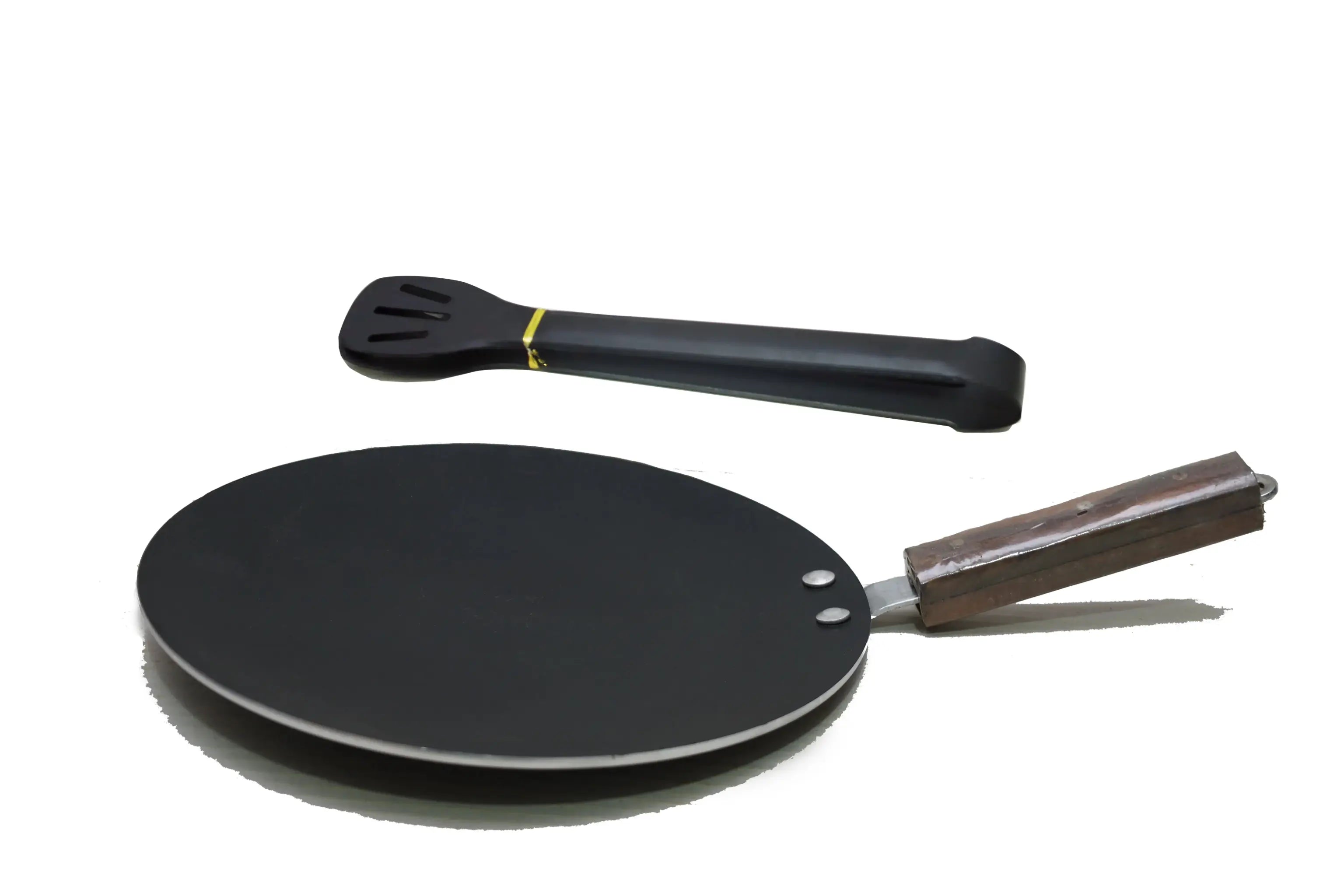 Flat Roti pan + Tong