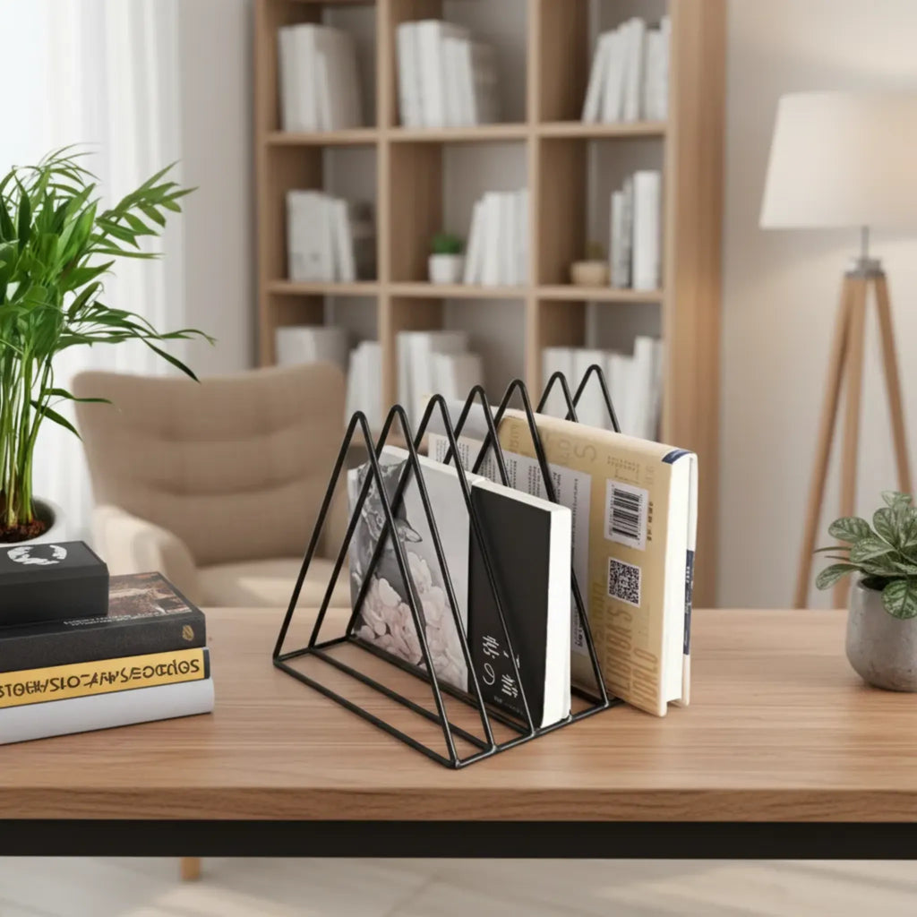 9 Slot Aesthetic Book Rack