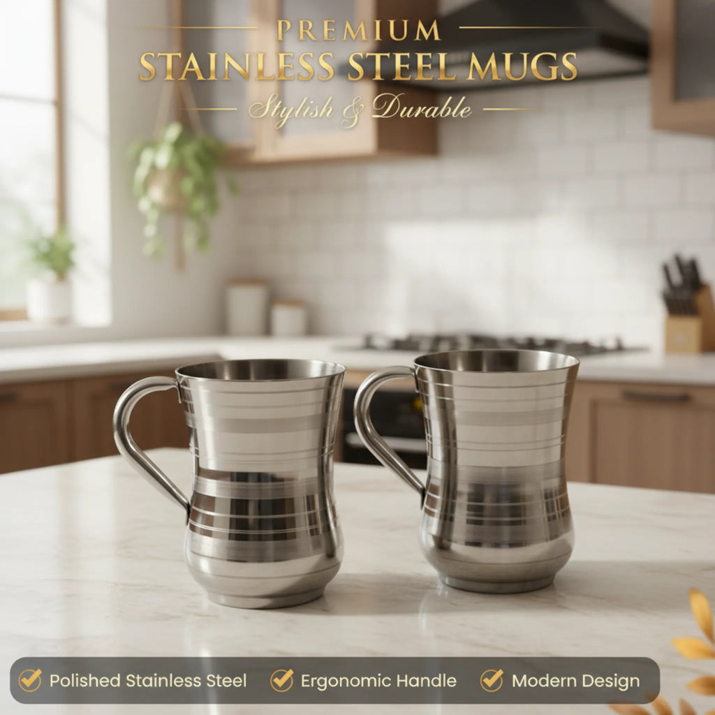 Steel Glass Set - Design One