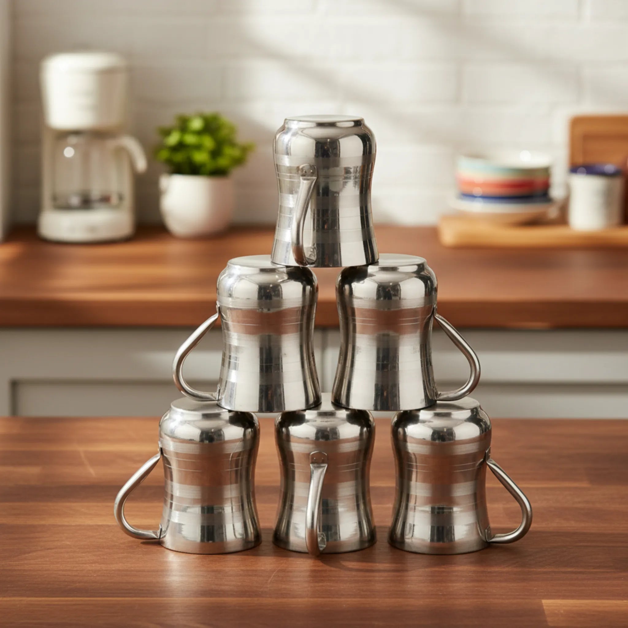 Steel Glass Set - Design One