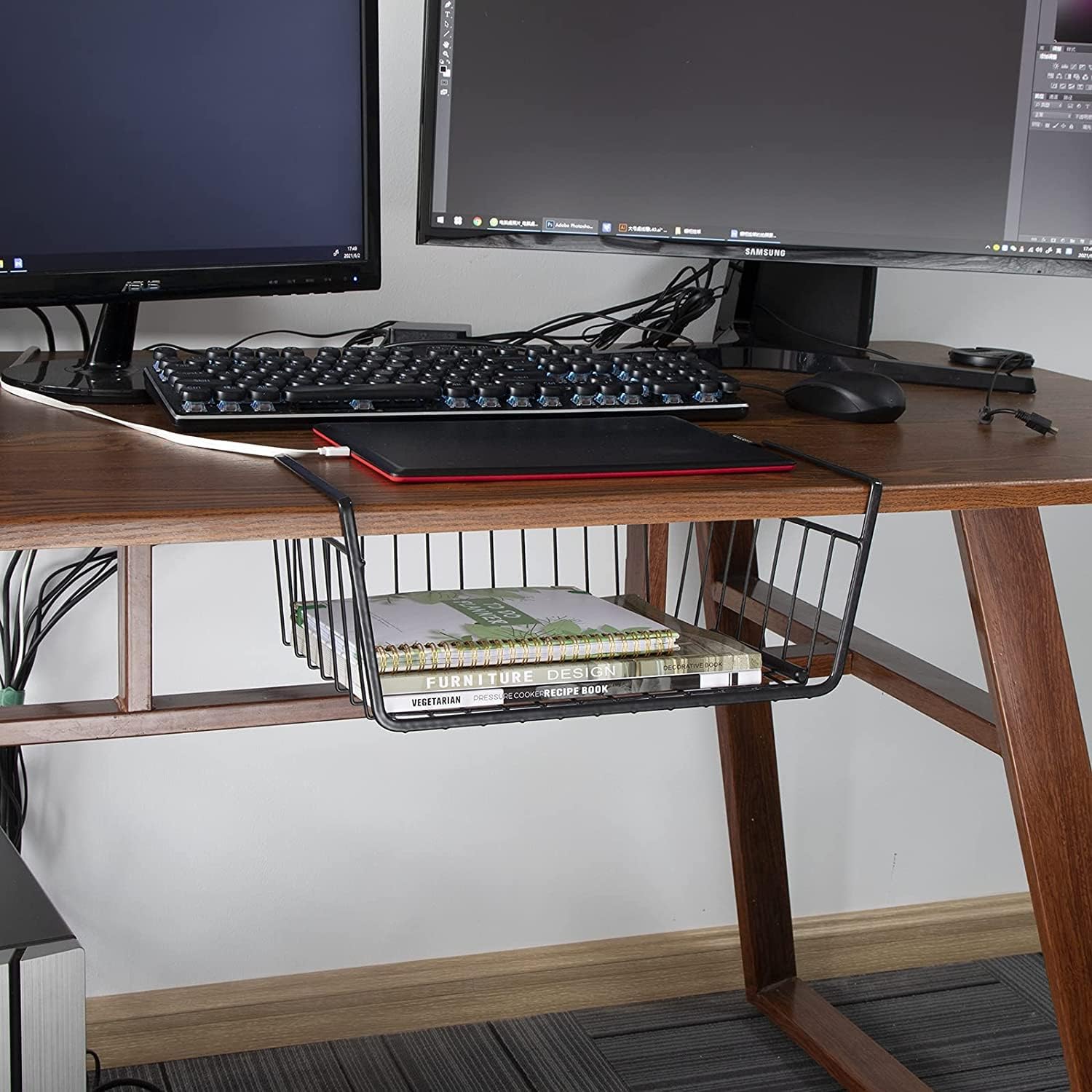 Portable - Under Table/Cabinet Storage Organizer - Image 4