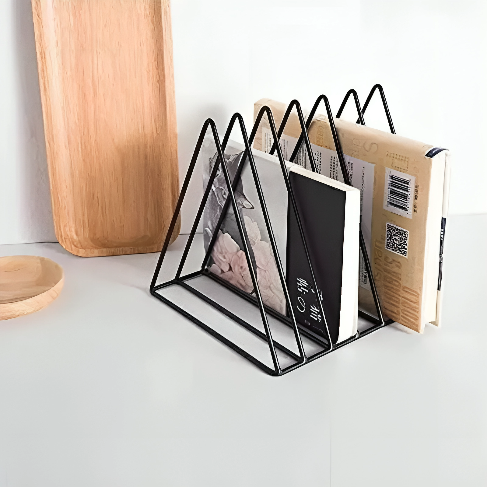 7 Slot File, Book & Magazine Organizer (2 Pc Set)