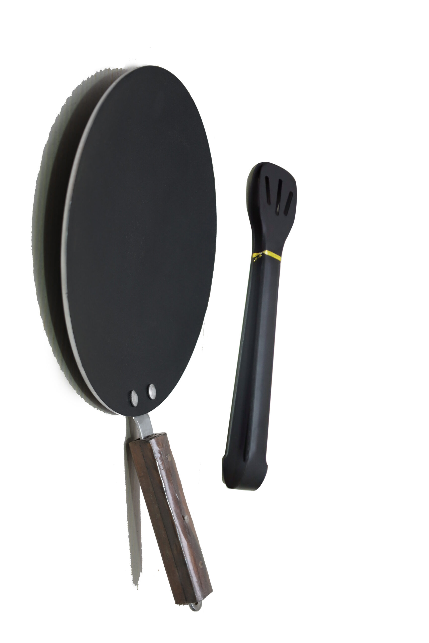 Flat Griddle Pan + Fire Tong